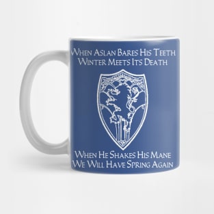 End Of Winter - White Lettering - Narnia Mug